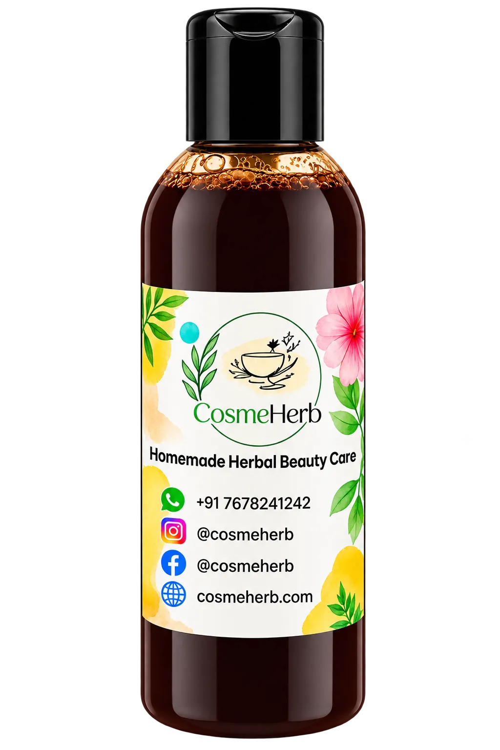 CosmeHerb Herbal Hiar Oil Beauty Bottle